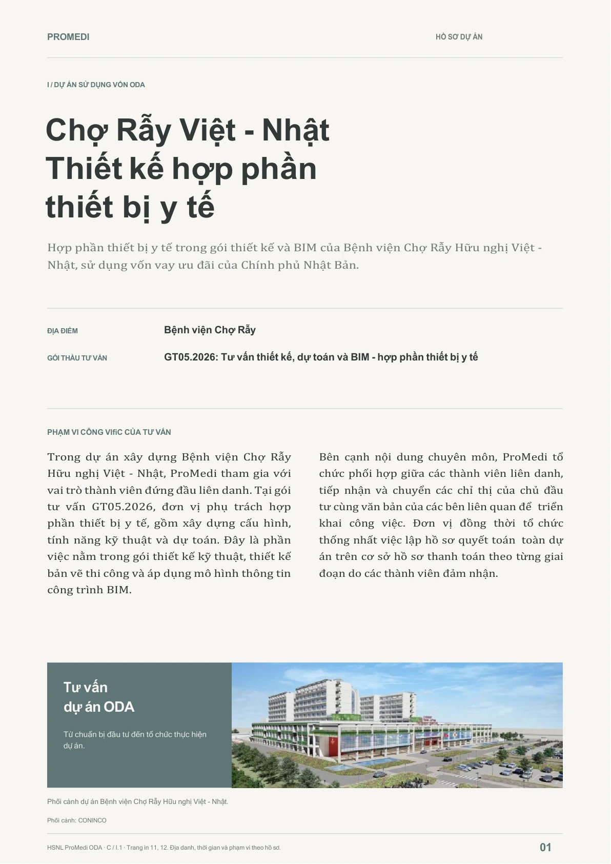 Chợ Rẫy Việt - Nhật Thiết kế hợp phần thiết bị y tế — trang 1