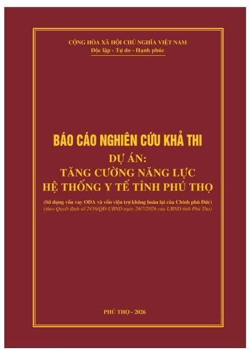 Tăng cường năng lực hệ thống y tế tỉnh Phú Thọ · Bìa ngoài